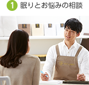 オーダーメイドまくら 1.眠りのお悩み相談